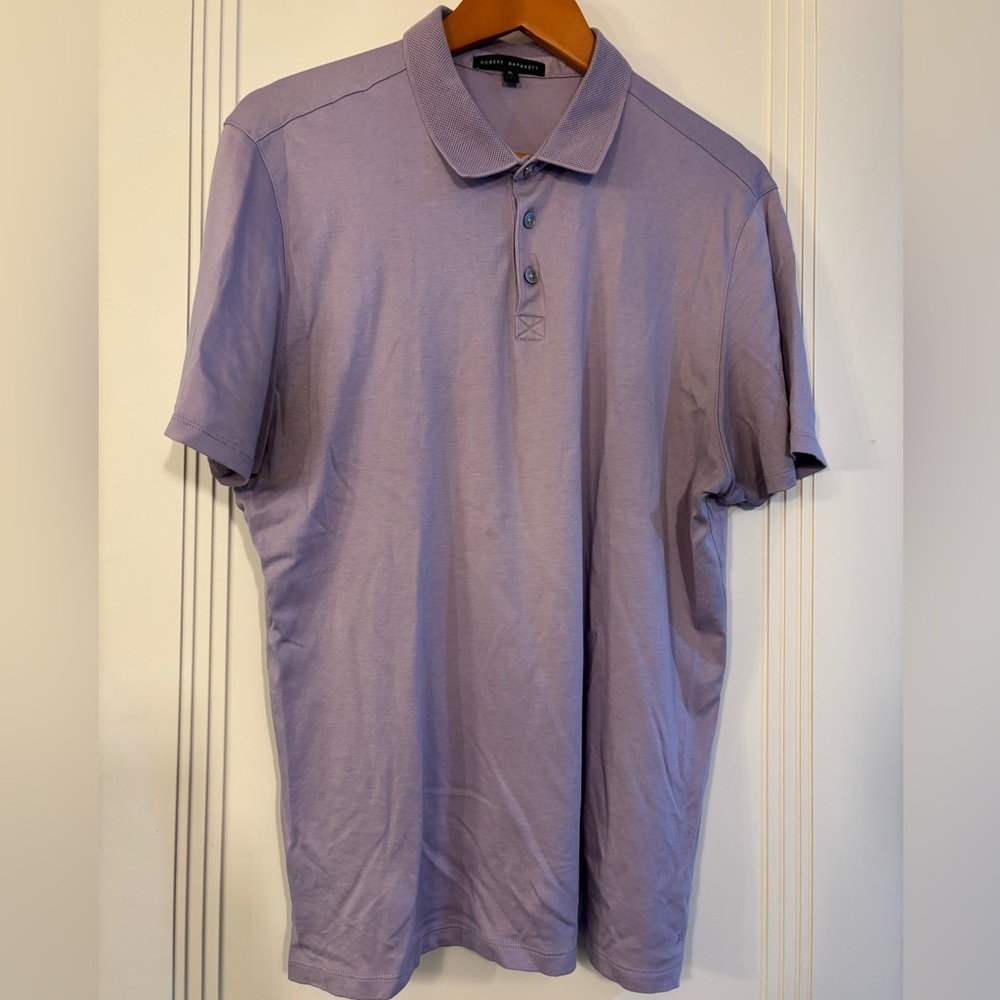 Robert Barakett Purple Polo Shirt Classic Design